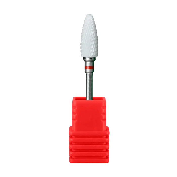 F 3/32" Umbrella (S) Ceramic Nail Drill Bit – Fine Grit Precision Surface Smoothing