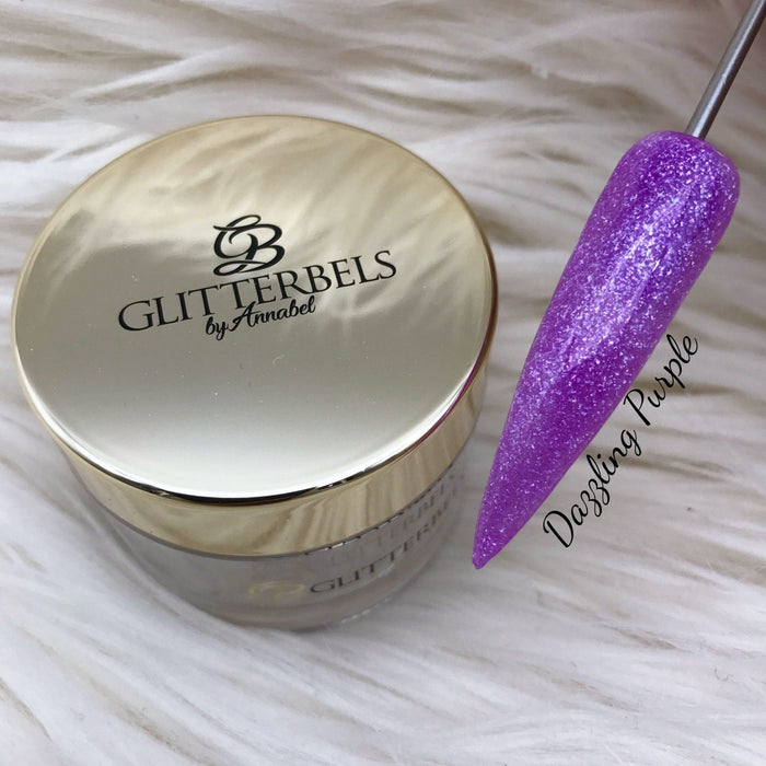 Dazzling Purple Glitterbels Coloured Acrylic Powder