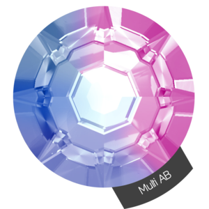 Halo Multi Colour AB Crystals Size 3