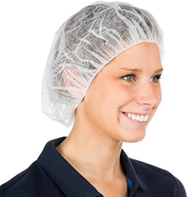 TANNING ESSENTIALS WHITE HAIR NETS PACK OF 100