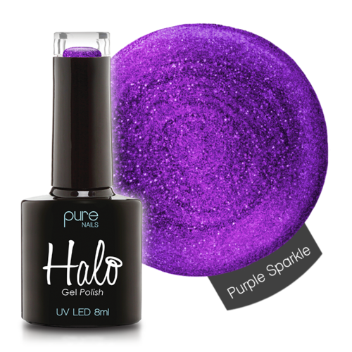Halo Gel Polish 8ml Purple sparkle
